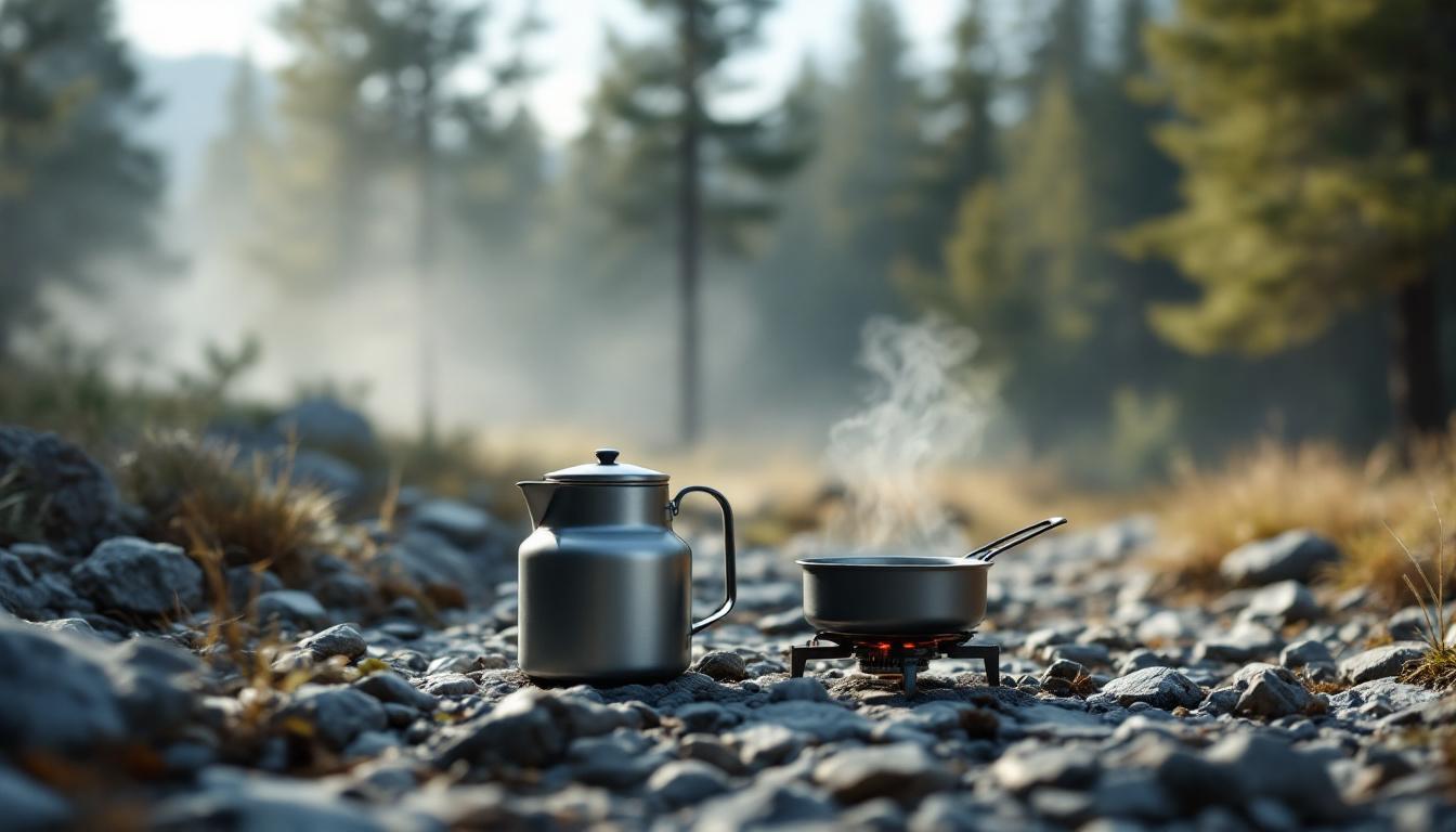 découvrez les prix moyens d’une bouilloire de camping et profitez de nos bons plans pour choisir le modèle idéal, alliant praticité, performance et budget !