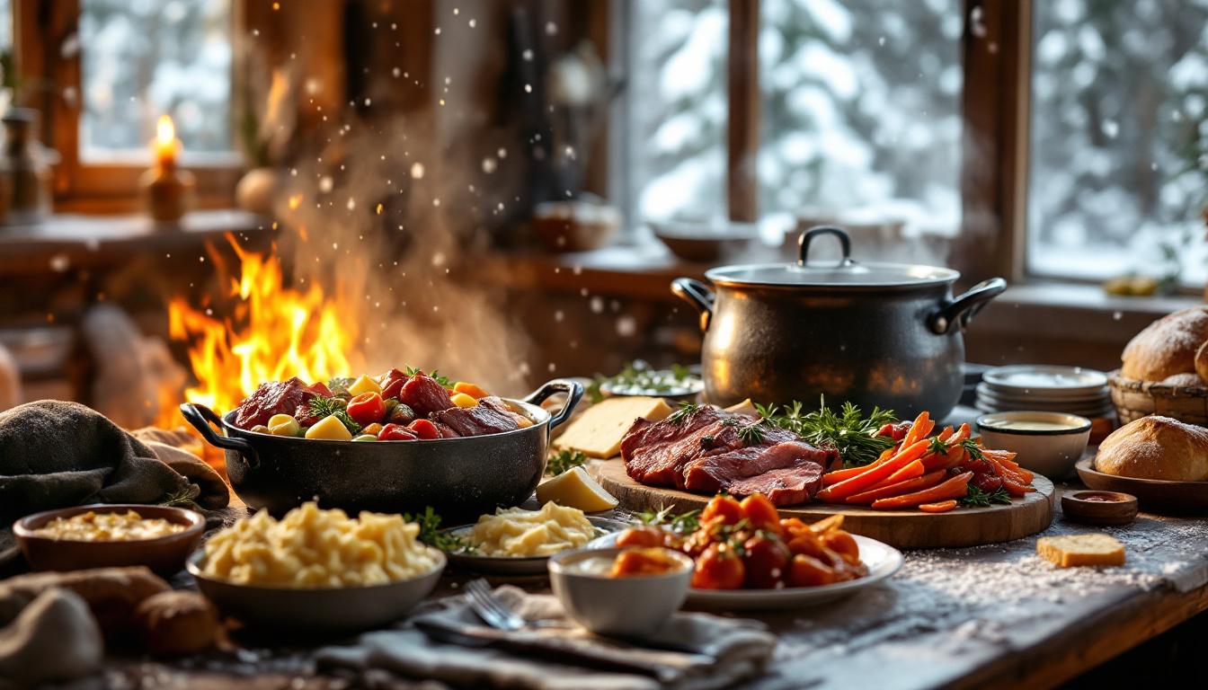 découvrez des recettes hypercaloriques faciles à préparer en une seule cuisson, idéales pour réchauffer vos journées lorsque les températures chutent sous 0°c. parfait pour un repas gourmand et réconfortant en hiver !