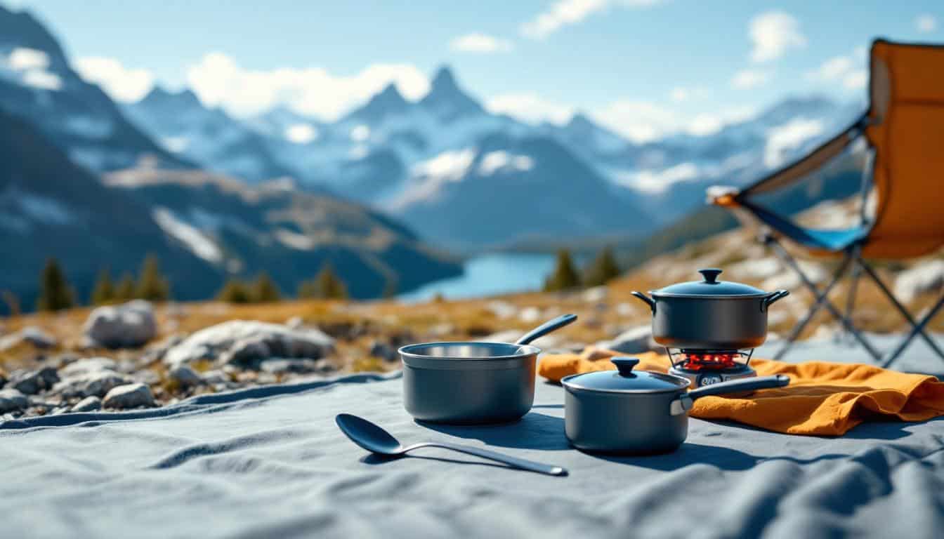 découvrez notre sélection des 8 meilleurs sets de cuisine pour le camping ! pratiques, légers et complets, ces kits vous permettront de cuisiner facilement en pleine nature. idéal pour les aventuriers et amateurs de plein air.