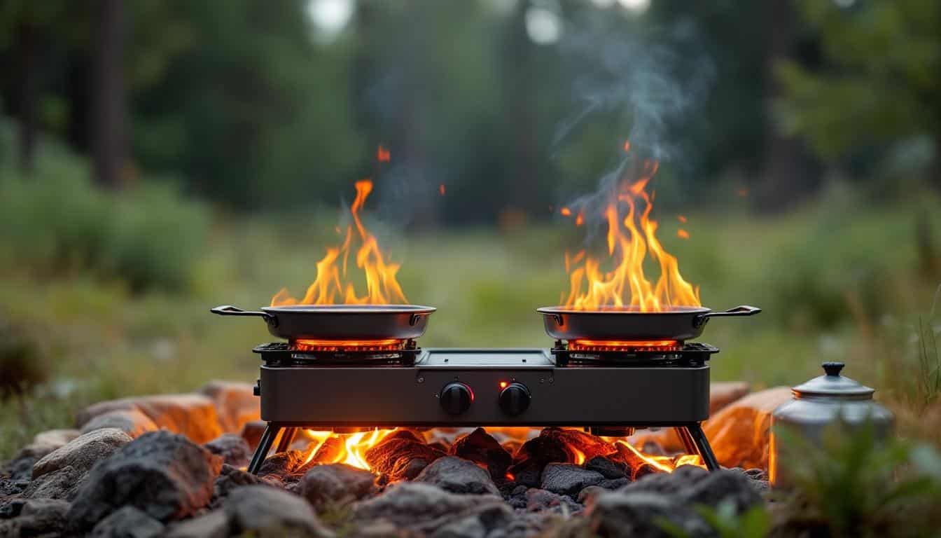 découvrez notre comparatif des meilleurs réchauds 2 feux pour le camping et trouvez celui qui allie performance, praticité et prix avantageux pour vos aventures en plein air.