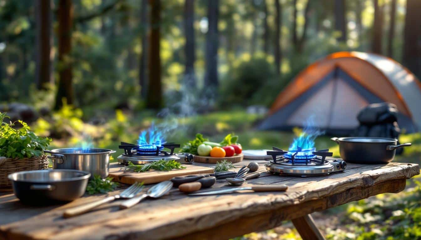comparez les meilleurs réchauds propane pour cuisiner en plein air et trouvez l'équipement idéal pour vos aventures en nature, avec des performances fiables et une grande facilité d'utilisation.