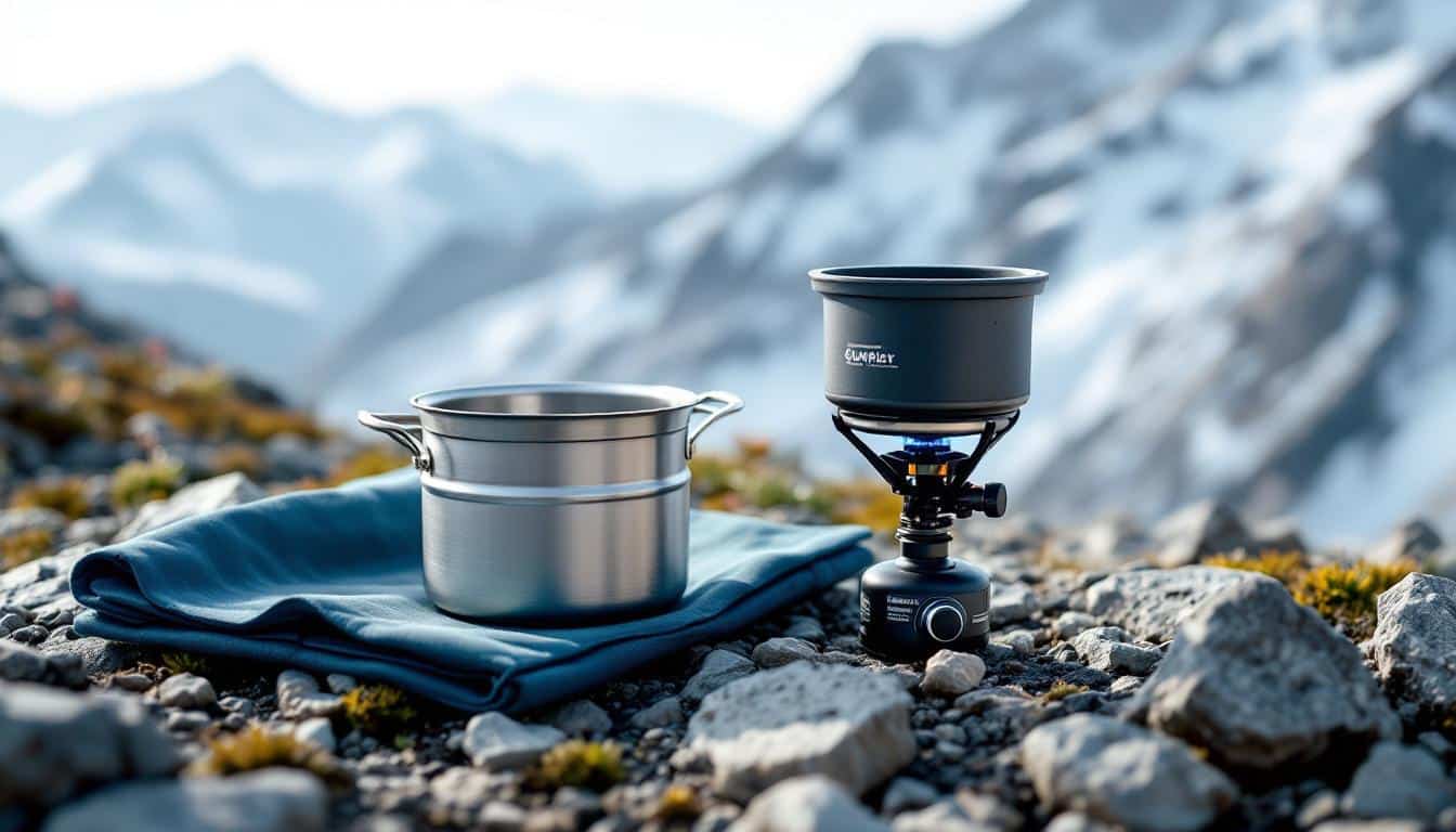 découvrez comment organiser un kit de cuisine complet et ultra-léger de moins de 800g, idéal pour vos aventures en plein air et randonnées.